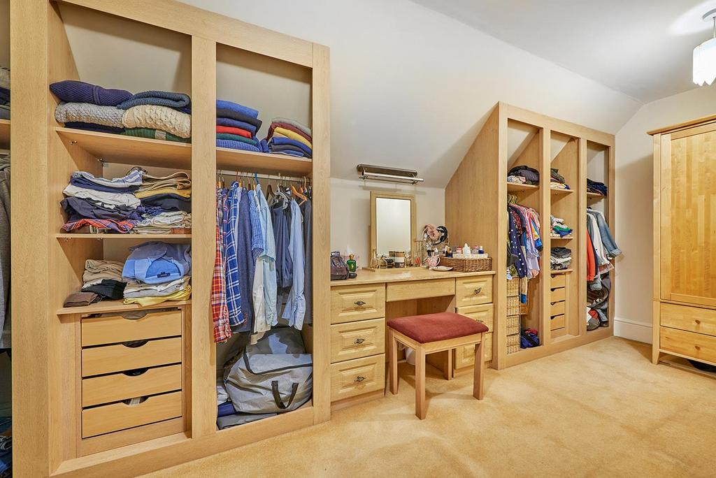 Large walk in wardrobe
