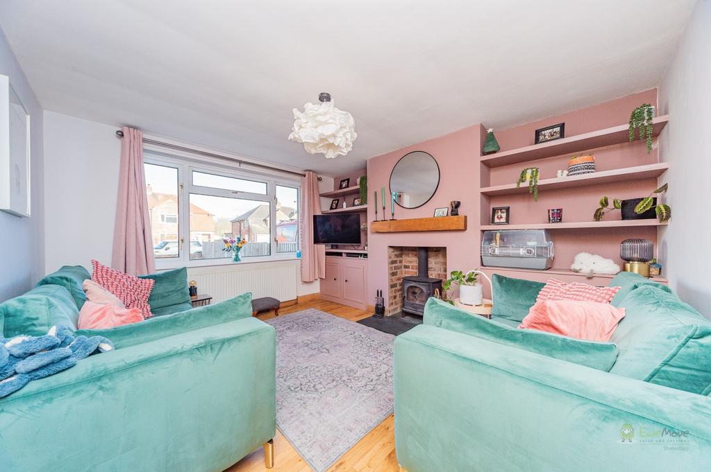 Living Room w Log Burner