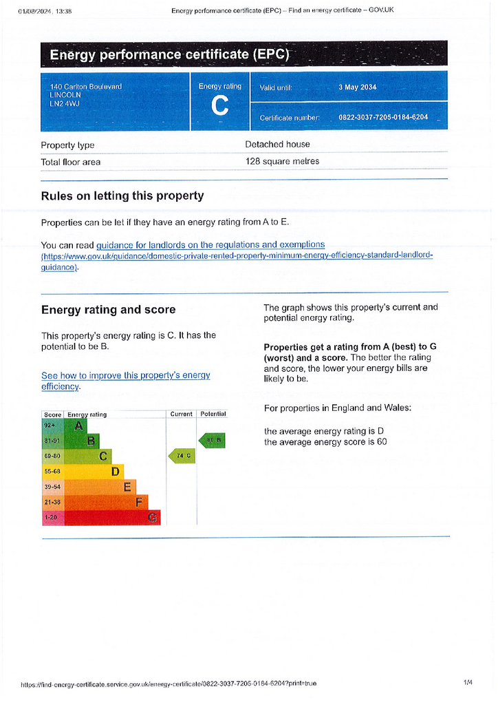 EPC Certificate