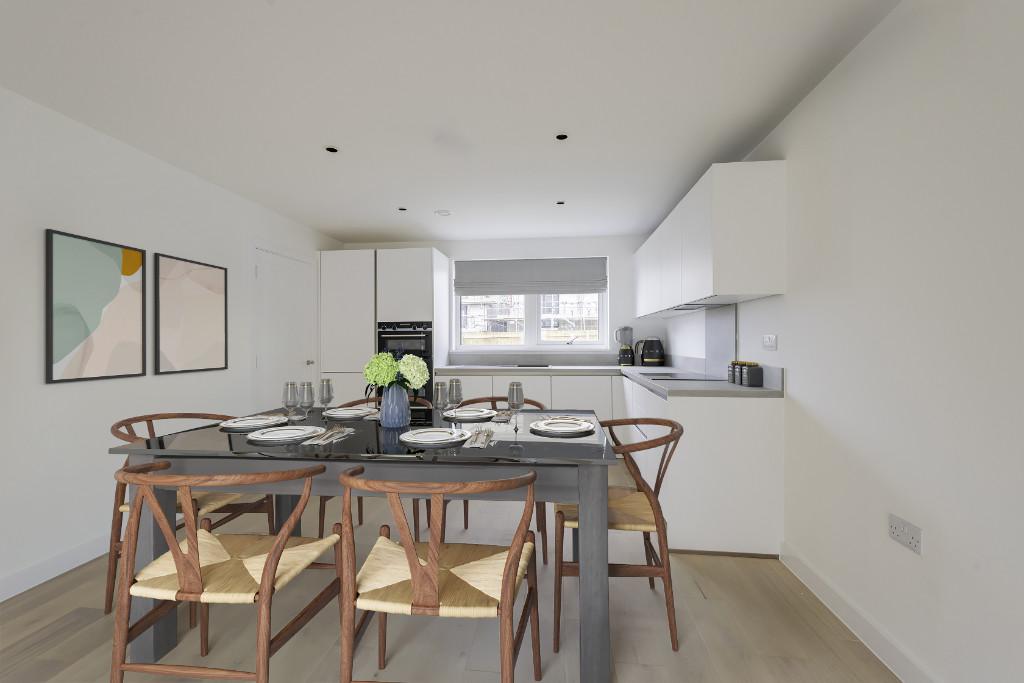 Kitchen and dining area