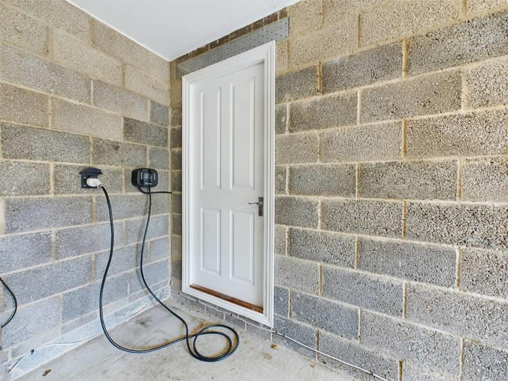 Garage storage area/EV point