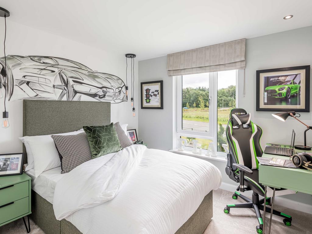 Image of bedroom in 4 bedroom Glenbervie house...