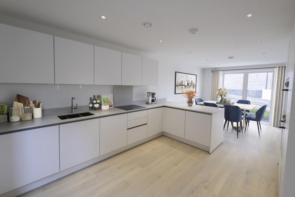 Kitchen and dining area