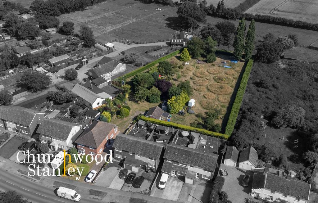 Aerial of plot