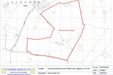 Land for sale, Martins Lane, Chester CH3