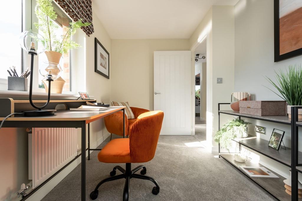 Turn the fourth bedroom into a home office