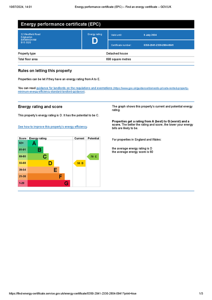 Energy performance c