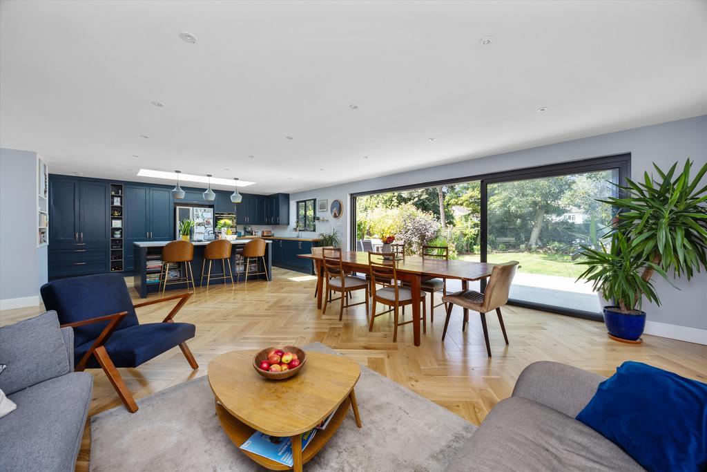 Open-plan living area, open plan living