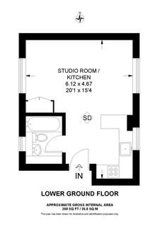 Studio for sale, Gloucester Place, London, NW1 6DX