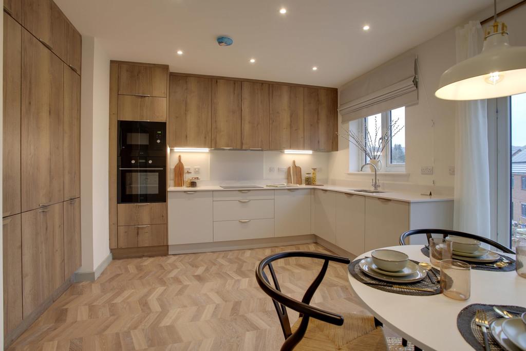 Kitchen and dining area