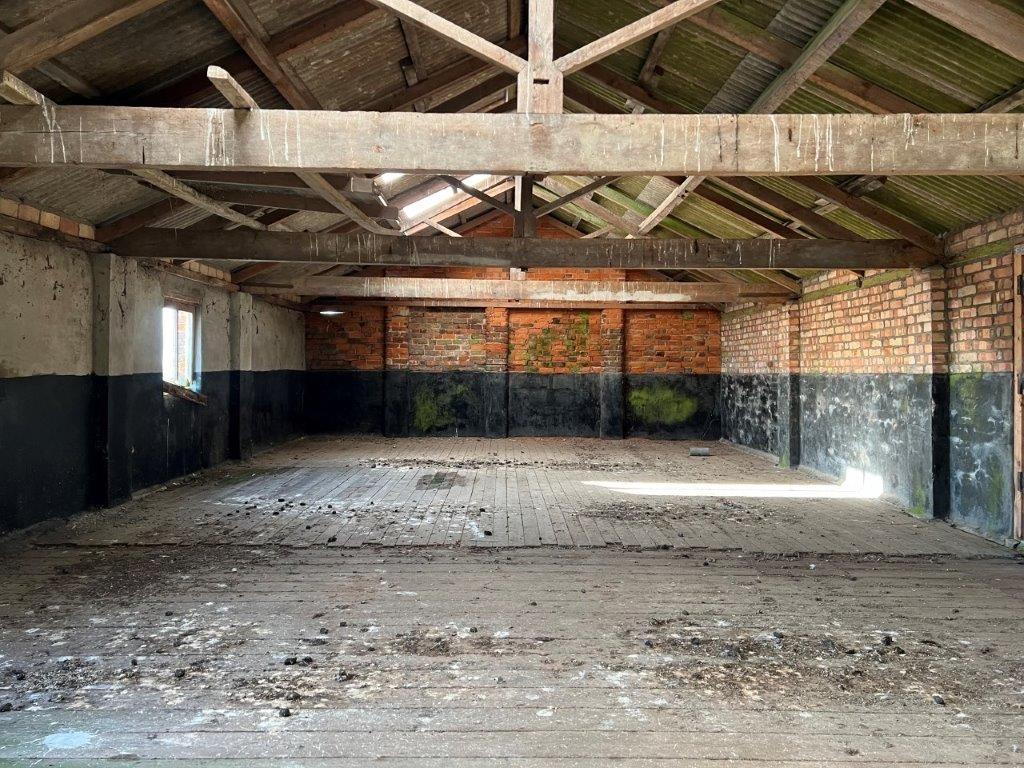 Inside Barn with Planning Permission