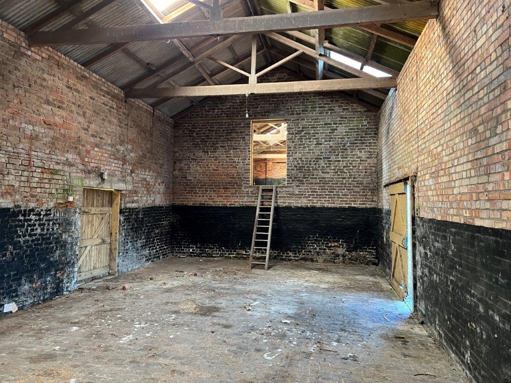 Inside Barn with Planning Permission