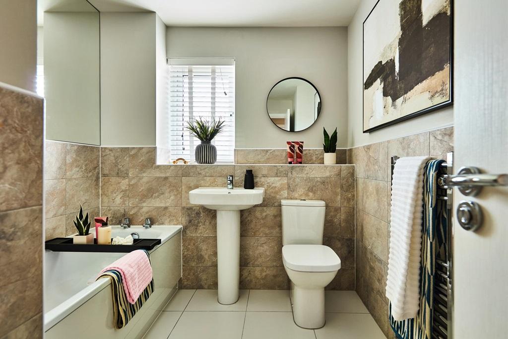 Modern family bathroom