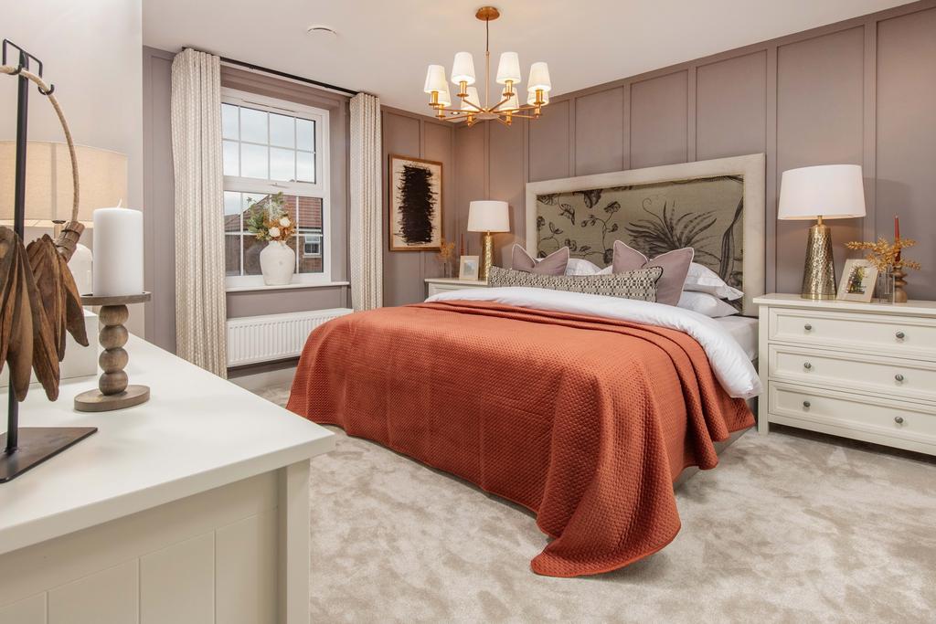 Holden main bedroom with blush theme