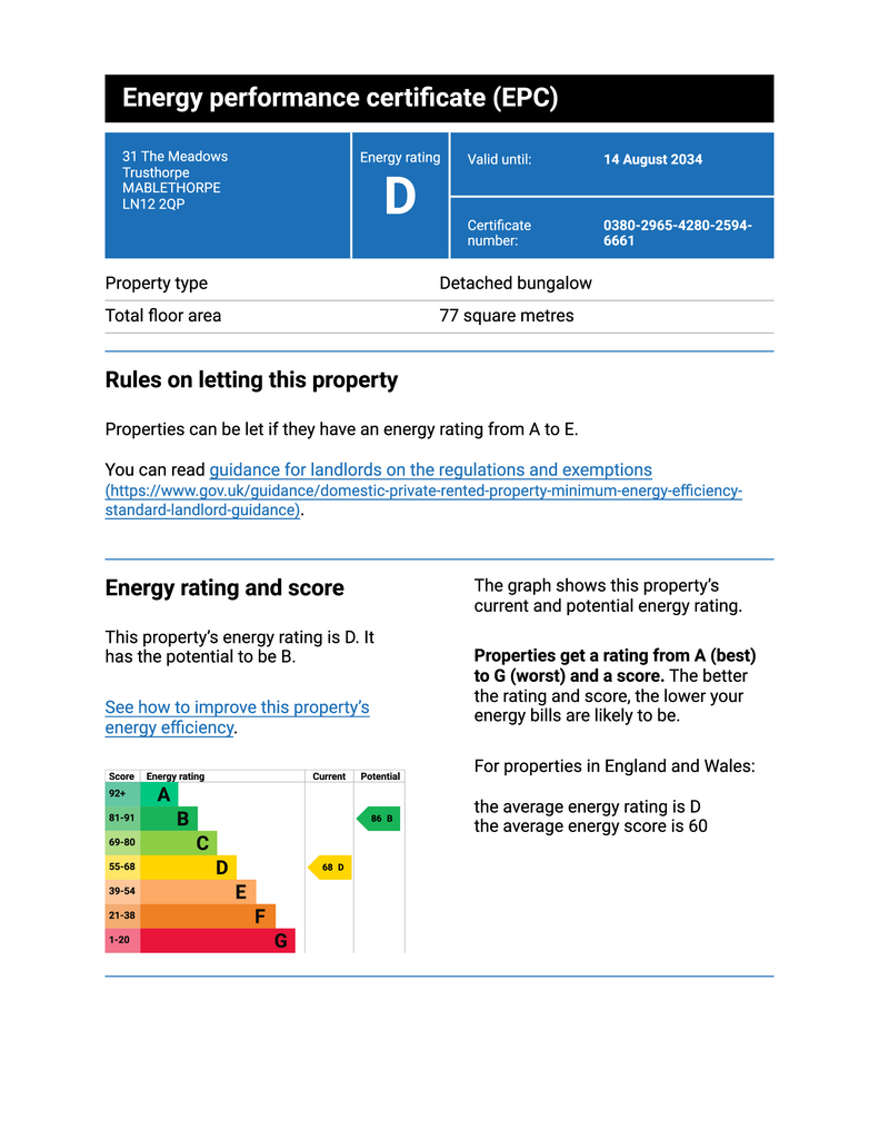 EPC Certificate