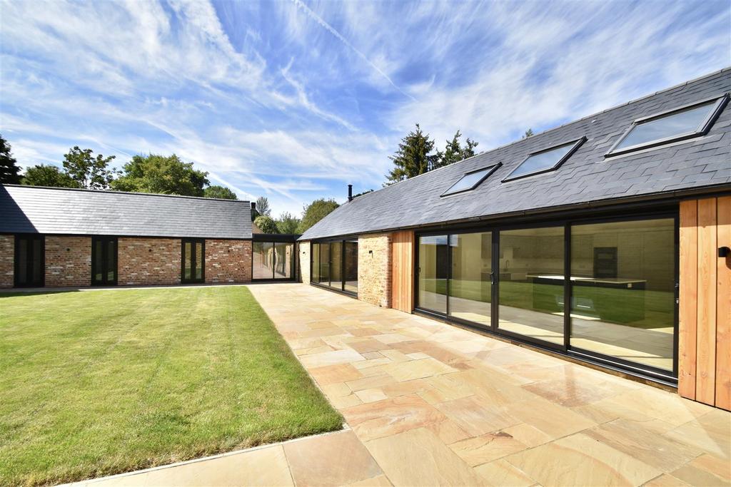 Private sun trap courtyard