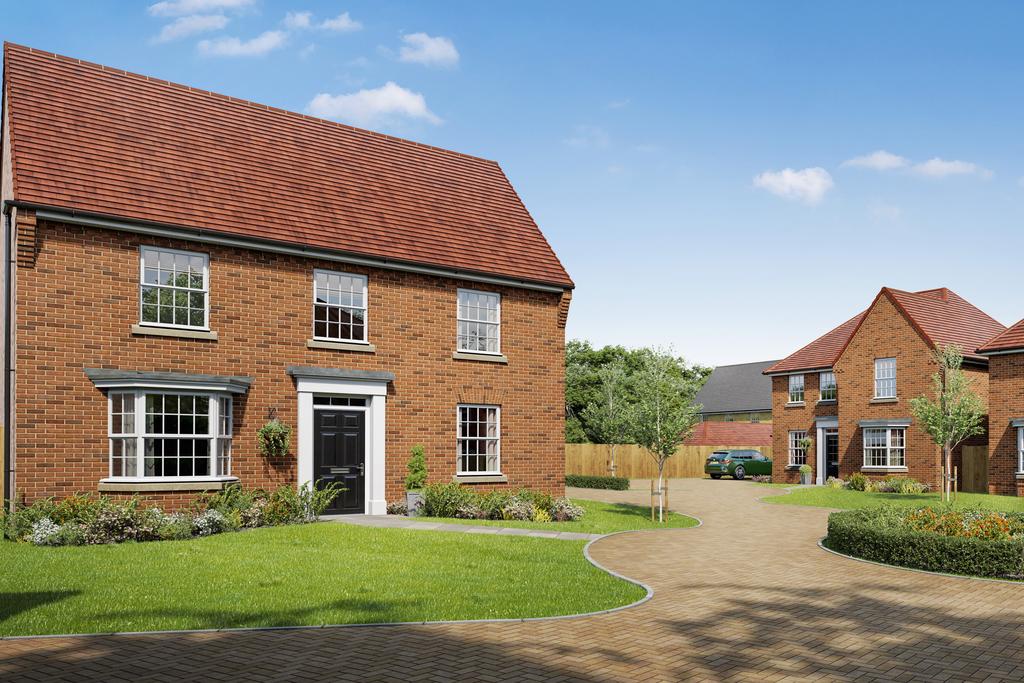 CGI view of 4 bedroom homes at Grey Towers Village