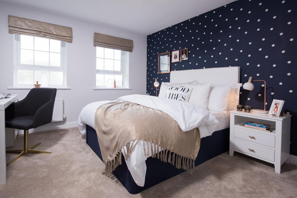 Bedroom inside the 4 bedroom Millford