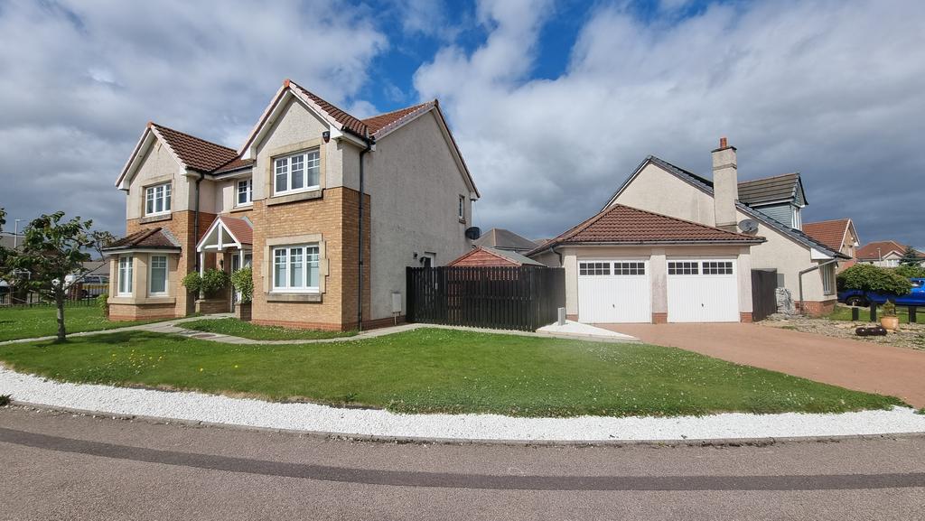 Exterior with double garage
