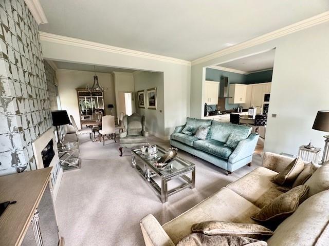Open plan lounge and dining area