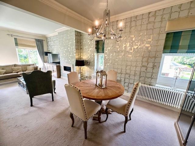 Open plan lounge and dining area