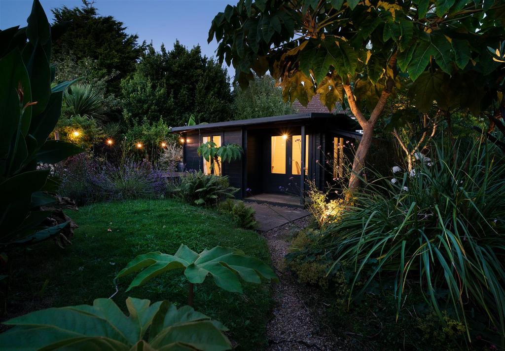 Back of garden night