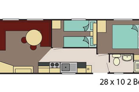 2 bedroom static caravan for sale, Seal Bay Resort