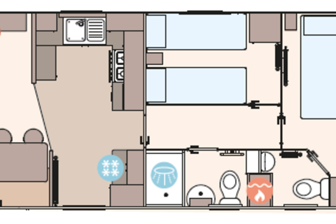 3 bedroom static caravan for sale, Seal Bay Resort