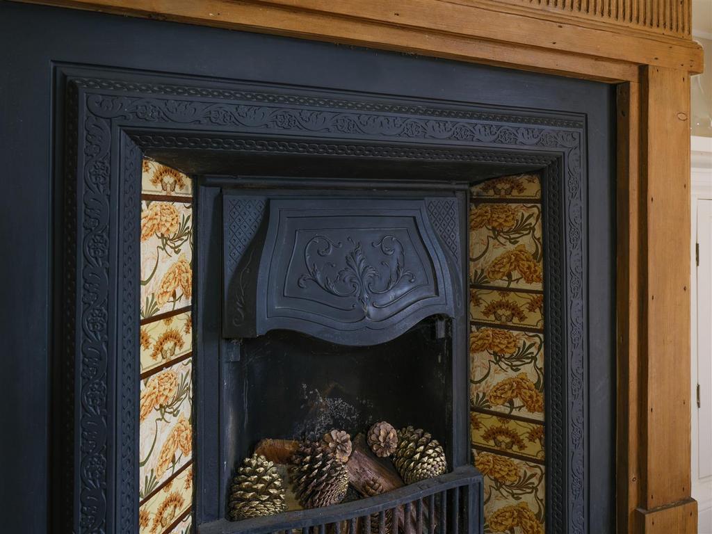 Dining room fireplace