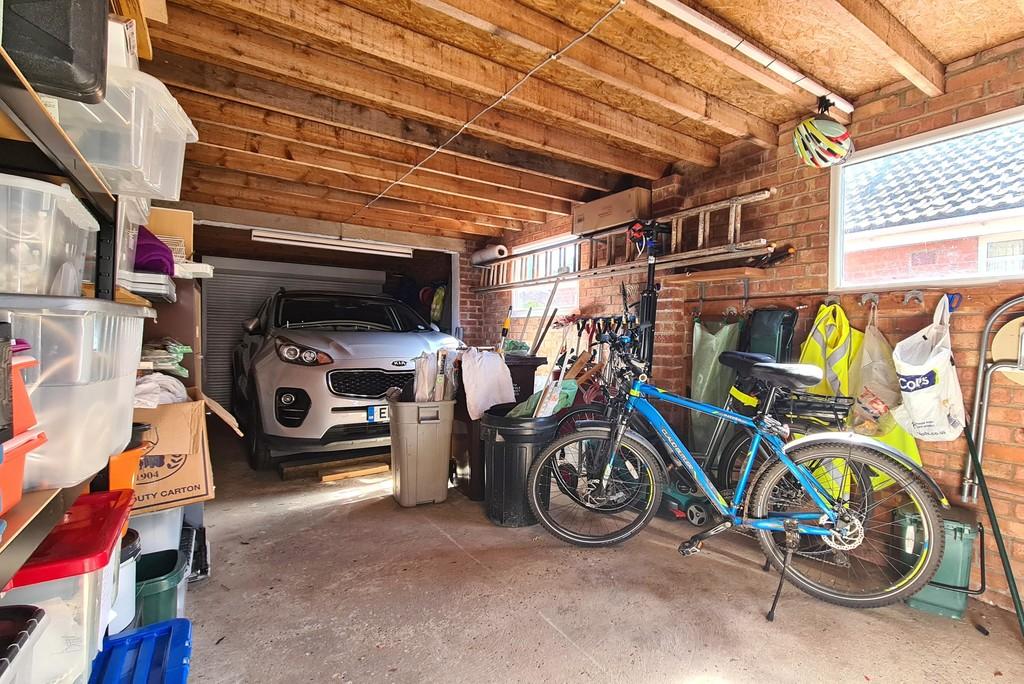 Inside garage