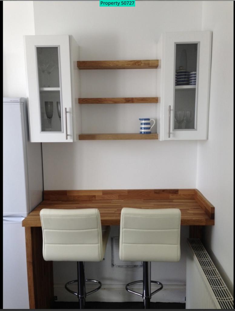 Breakfast bar in kitchen