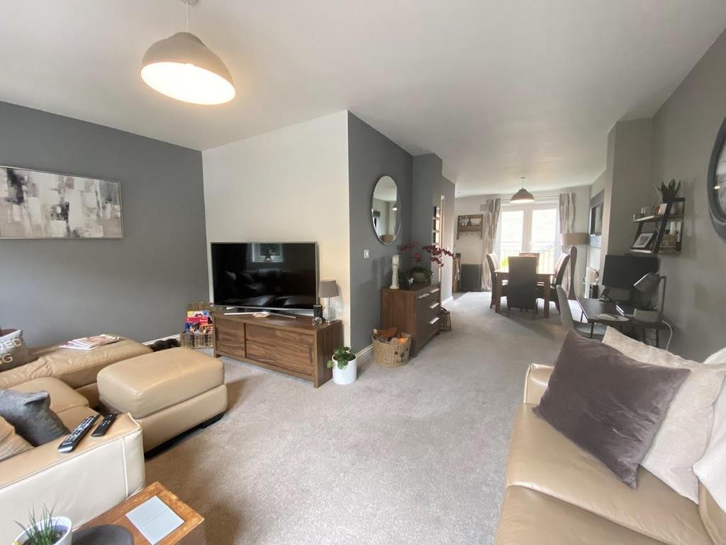 Open plan living dining room