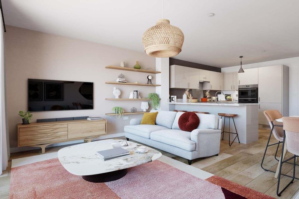 A great open-plan sociable spac