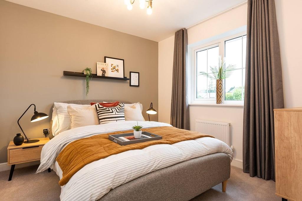 Bedroom 2 lets in plenty of natural light