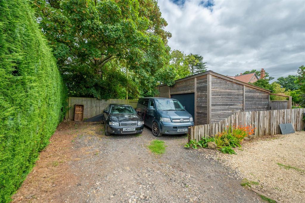 Garage and Rear Parking Area