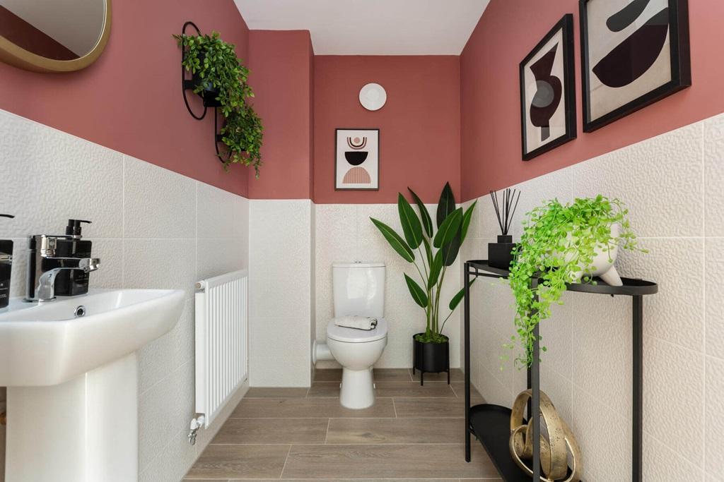 A guest cloakroom completes the ground floor