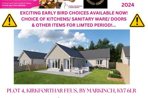 4 bedroom detached bungalow for sale, Plot 4, Kirkforthar Feus, By Markinch