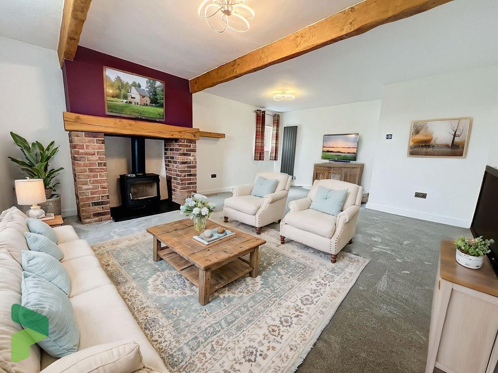 Virtually Staged Living Room