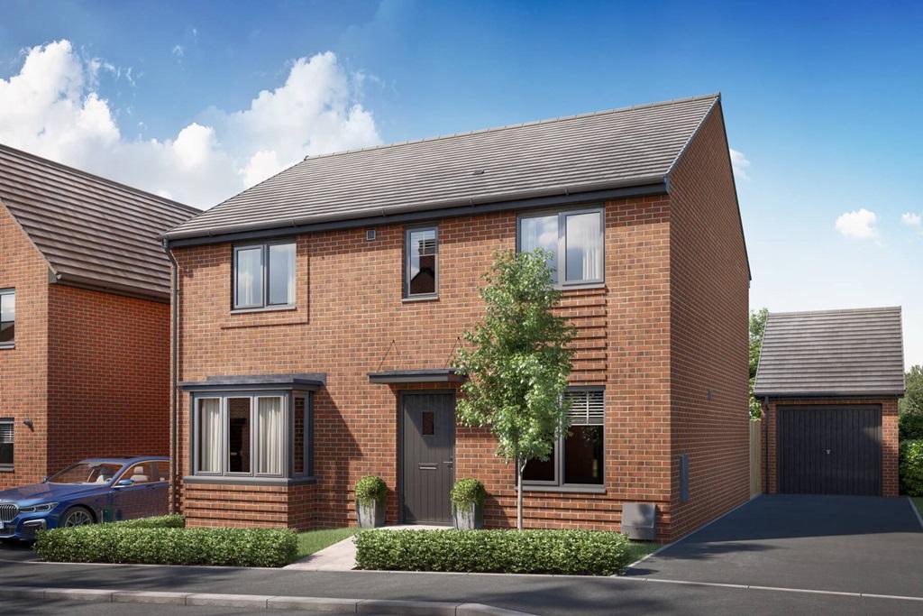 Artist impression of a 4 bedroom Manford home