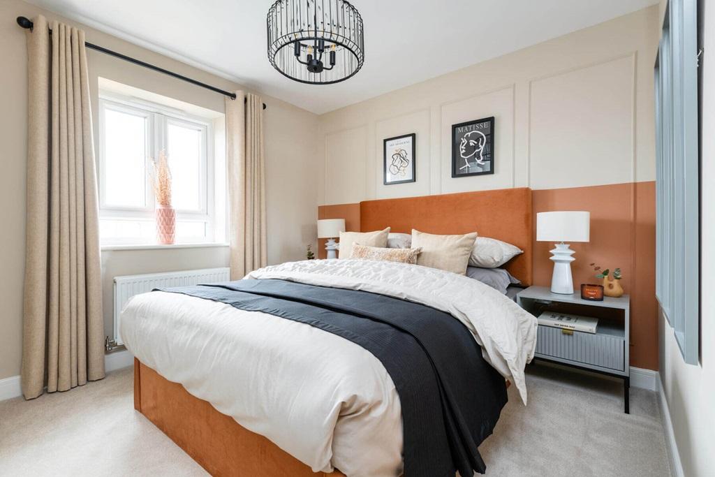 The main bedroom offers a place to unwind