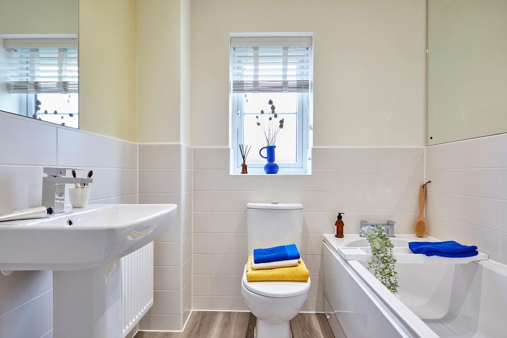 Family bathroom in the Maidstone 3 bedroom home