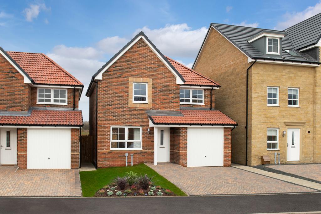 Outside view 3 bedroom detached Denby home