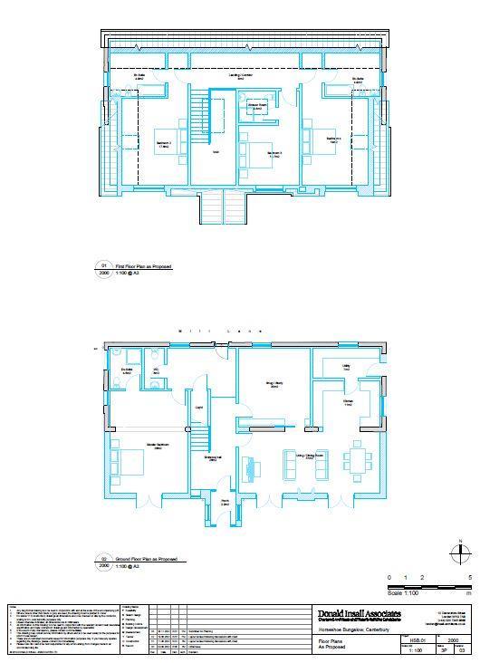 Proposed Ground and First Floor Plans Horse Shoe B