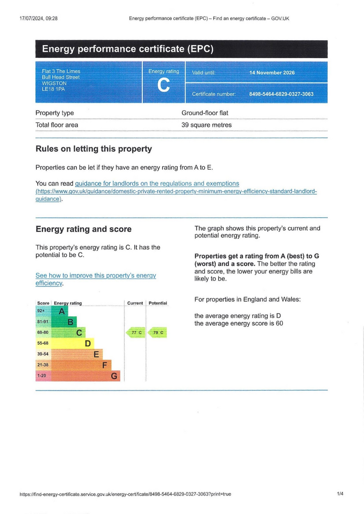 EPC Certificate