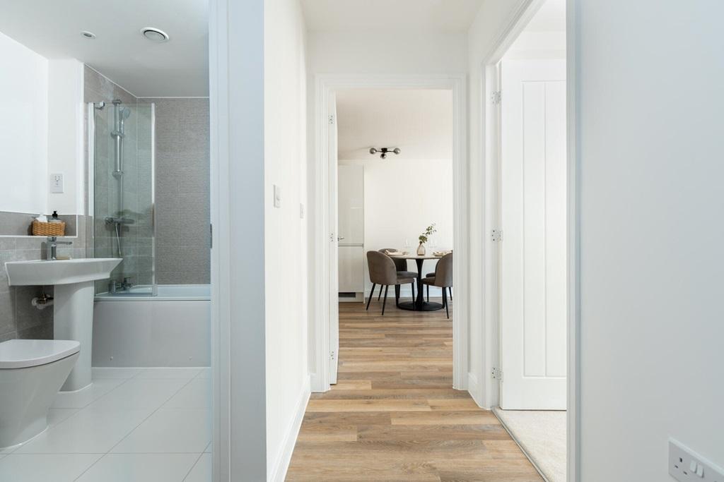 Example of an apartment hallway