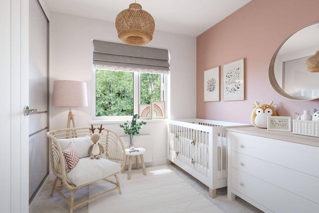 Transform bedroom 3 into a nursery