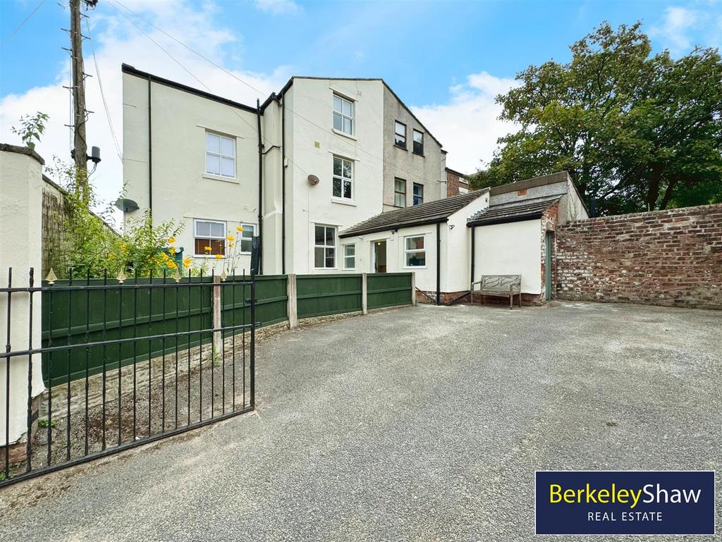 Rear elevation & communal parking