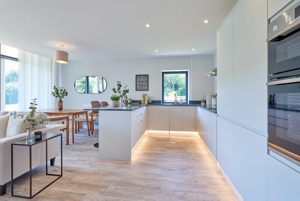 Open-plan living area, open plan living
