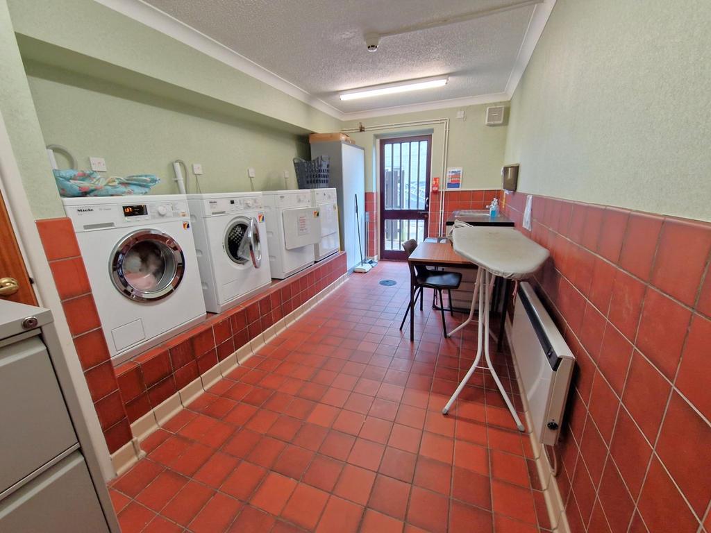 Communal laundry room