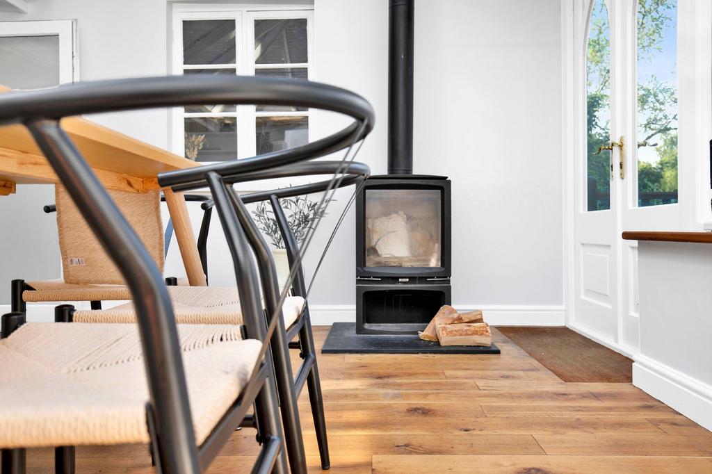 Dining Table & Log burner
